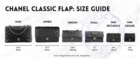 chanel 22 sizes - chanel size chart.